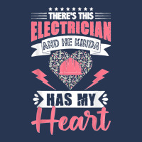 Electrician Wife Electrician Has My Heart Lineman Girlfriend Men Denim Jacket | Artistshot