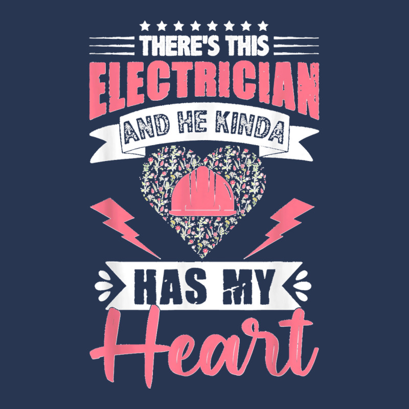 Electrician Wife Electrician Has My Heart Lineman Girlfriend Men Denim Jacket | Artistshot