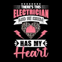 Electrician Wife Electrician Has My Heart Lineman Girlfriend Lightweight Hoodie | Artistshot