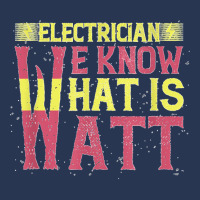 Electrician We Know What Is Watt Men Denim Jacket | Artistshot