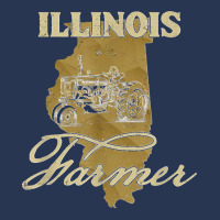 Illinois Farmer Tractor Lover State Map Farming Local Farmer Men Denim Jacket | Artistshot