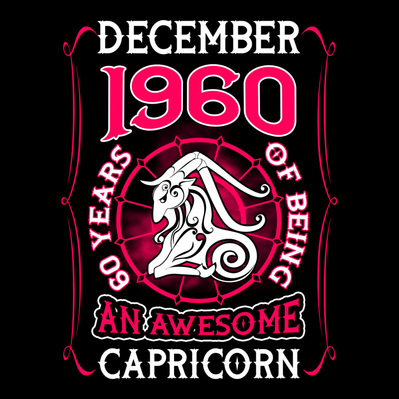 December 1960 60 Years Of Being Capricorn Fleece Short | Artistshot