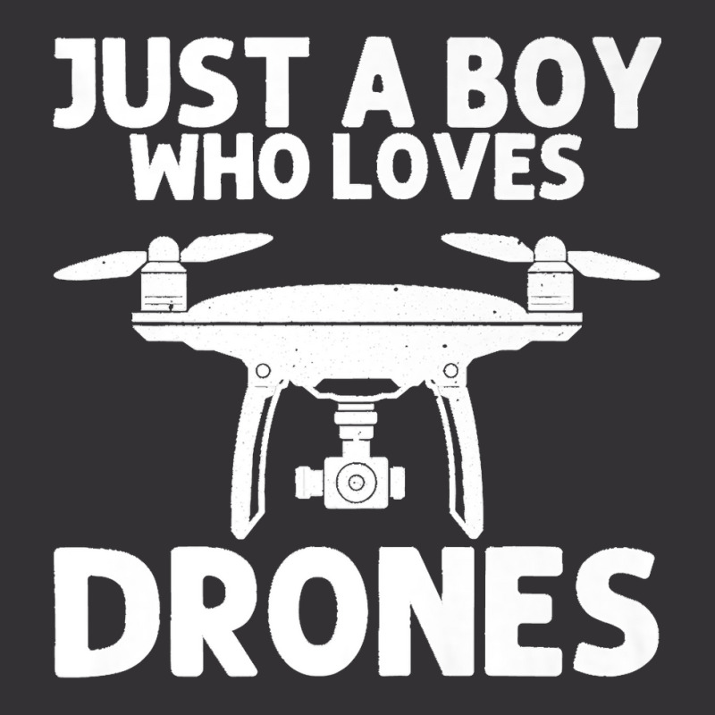 Funny Drone Design For Boys Kids Drone Camera Pilot Lovers Premium Vintage Hoodie | Artistshot