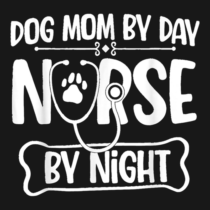 Funny Dog Mom By Day Nurse By Night Rn Nursing Flannel Shirt | Artistshot