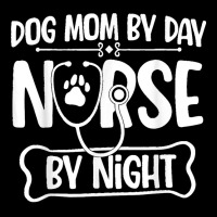 Funny Dog Mom By Day Nurse By Night Rn Nursing Pocket T-shirt | Artistshot