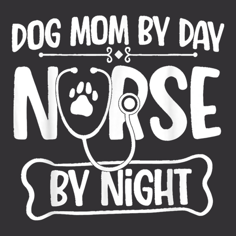 Funny Dog Mom By Day Nurse By Night Rn Nursing Vintage Short | Artistshot