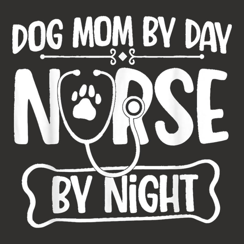 Funny Dog Mom By Day Nurse By Night Rn Nursing Champion Hoodie | Artistshot