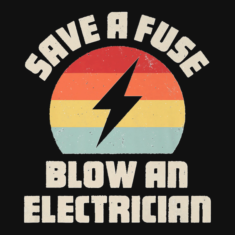 Electrician Save A Fuse Funny Lineman Wireman Retro Vintage Premium Landscape Canvas Print | Artistshot