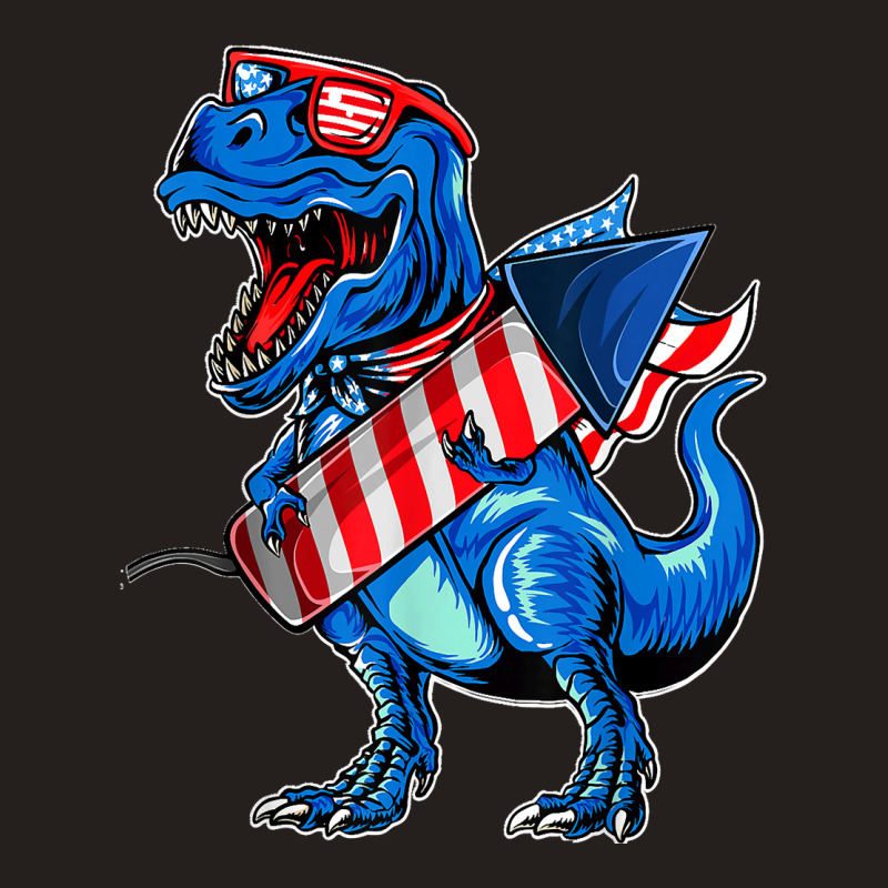 Funny Dinosaur Toddler Boys 4th Of July Tank Top | Artistshot