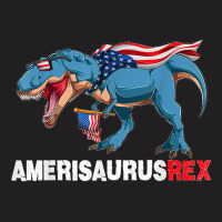 Funny Dinosaur 4th Of July Kids Boys Men Amerisaurus T Rex T-shirt | Artistshot