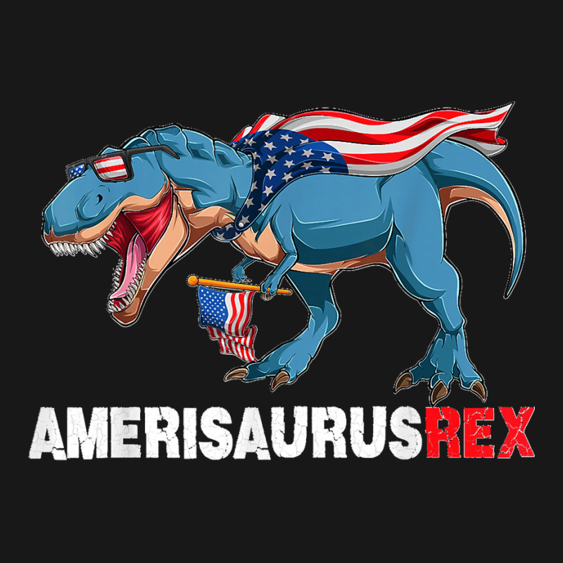 Funny Dinosaur 4th Of July Kids Boys Men Amerisaurus T Rex Flannel Shirt | Artistshot