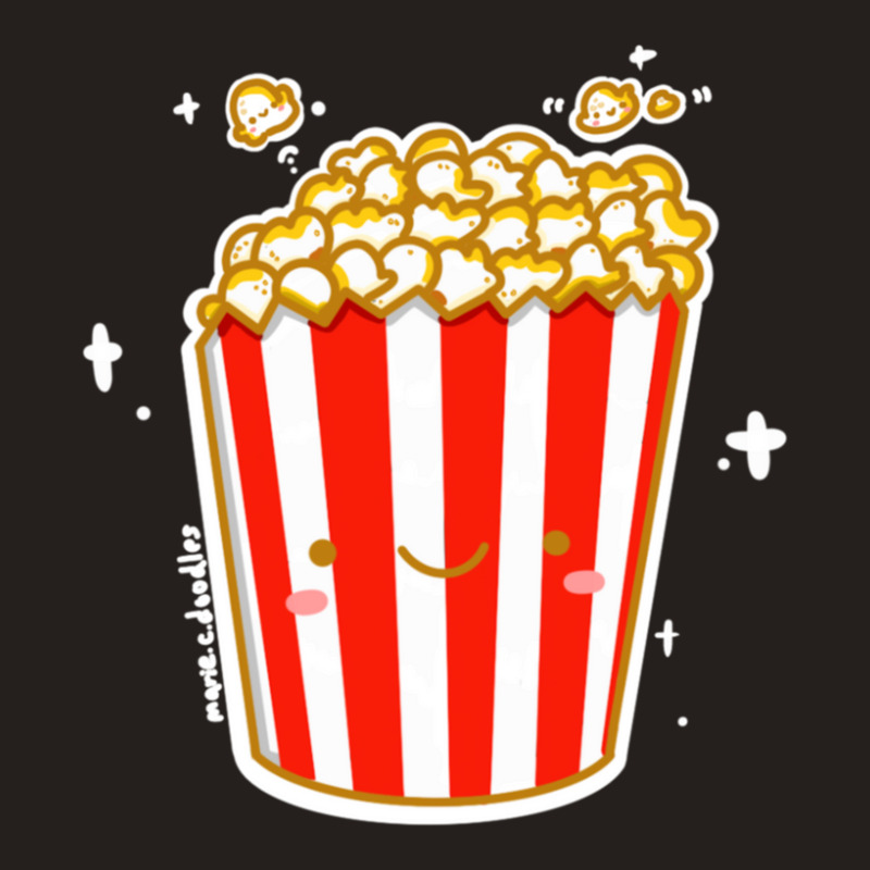 Kawaii Cinema Snacks Salty Sweet Caramel Popcorn Sticker Tank Top by SusanneRestemayer | Artistshot