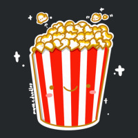 Kawaii Cinema Snacks Salty Sweet Caramel Popcorn Sticker Crewneck Sweatshirt | Artistshot