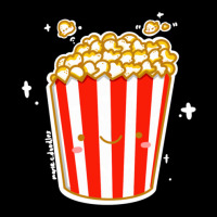 Kawaii Cinema Snacks Salty Sweet Caramel Popcorn Sticker Fleece Short | Artistshot