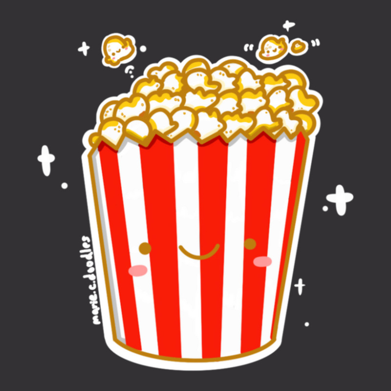 Kawaii Cinema Snacks Salty Sweet Caramel Popcorn Sticker Vintage Hoodie And Short Set by SusanneRestemayer | Artistshot