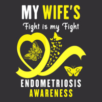 My Wife's Fight Is My Fight Endometriosis Awareness (2) Vintage Hoodie | Artistshot