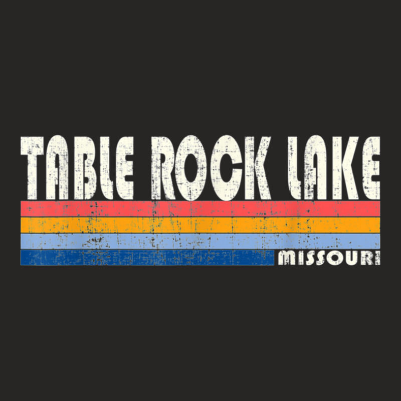 Vintage 70s 80s Style Table Rock Lake Mo Ladies Fitted T-Shirt by JuanNunez | Artistshot