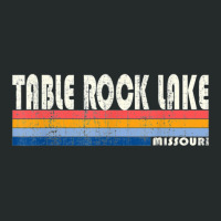 Vintage 70s 80s Style Table Rock Lake Mo Women's Triblend Scoop T-shirt | Artistshot