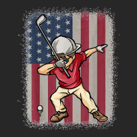 Funny Dabbing Golf Player American Flag Golfer Golfing Men's T-shirt Pajama Set | Artistshot