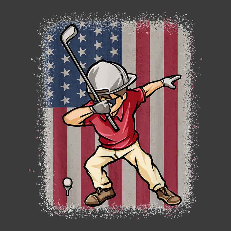 Funny Dabbing Golf Player American Flag Golfer Golfing Men's Polo Shirt | Artistshot