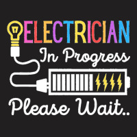 Electrician In Progress Please Wait Future Electrician Funny Premium T-shirt | Artistshot