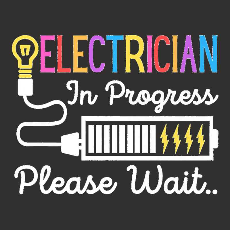 Electrician In Progress Please Wait Future Electrician Funny Premium Champion Hoodie | Artistshot