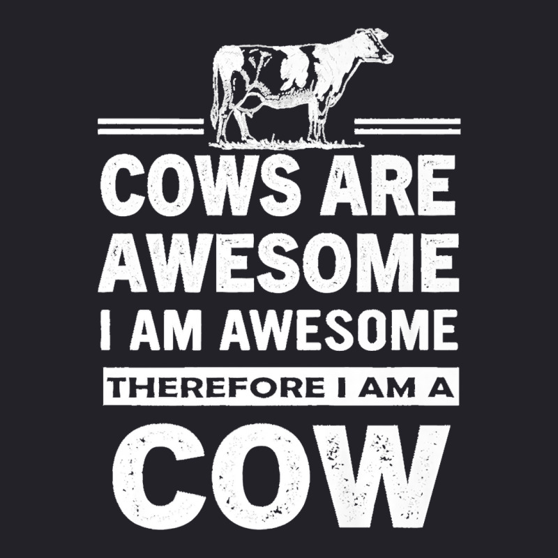 Funny Cows Are Awesome I Am Awesome Therefore I Am A Cow Premium Unisex Sherpa-lined Denim Jacket | Artistshot