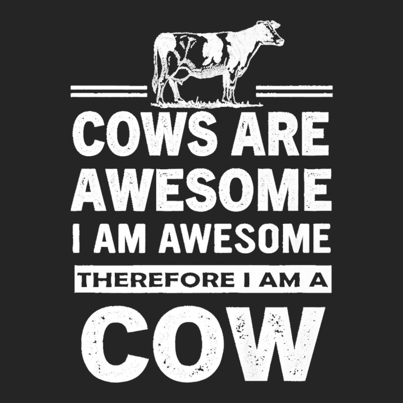 Funny Cows Are Awesome I Am Awesome Therefore I Am A Cow Premium Unisex Hoodie | Artistshot