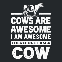 Funny Cows Are Awesome I Am Awesome Therefore I Am A Cow Premium Crewneck Sweatshirt | Artistshot