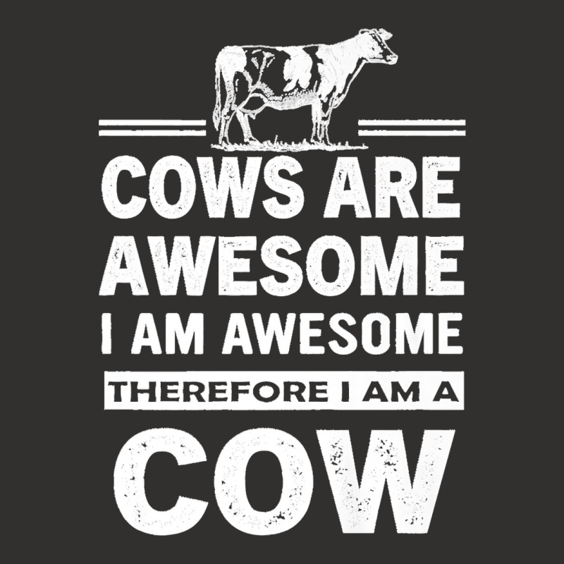 Funny Cows Are Awesome I Am Awesome Therefore I Am A Cow Premium Champion Hoodie | Artistshot