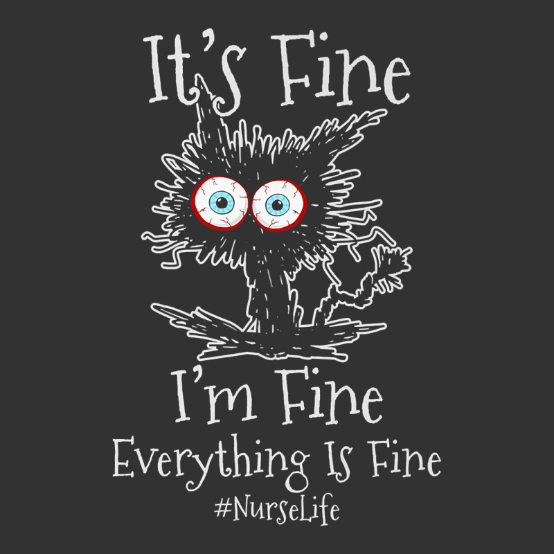 It's Fine I'm Fine Everything Is Fine Black Cat Nurse Life Premium T S Baby Bodysuit by tamkyfashions | Artistshot