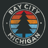 Bay City Michigan Mi Vintage Retro 70s Women's Triblend Scoop T-shirt | Artistshot