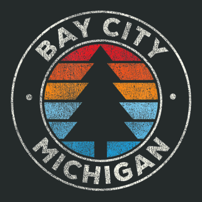 Bay City Michigan Mi Vintage Retro 70s Women's Triblend Scoop T-shirt by michaelyounger19 | Artistshot