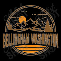 Vintage Bellingham Washington Mountain Print Zipper Hoodie | Artistshot