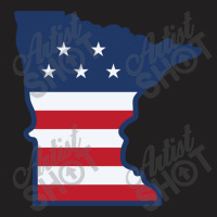 Stars And Stripes Minnesota T-shirt | Artistshot