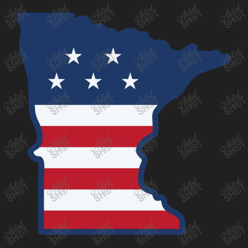 Stars And Stripes Minnesota T-shirt | Artistshot