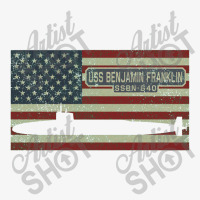 Uss Benjamin Franklin Ssbn 640 Fleet Ballistic Missile Submarine Ladies Fitted T-shirt | Artistshot