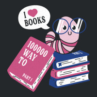 Worm Love Books Crewneck Sweatshirt | Artistshot