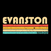 Evanston Il Illinois City Home Roots Retro 70s 80s Women's V-neck T-shirt | Artistshot