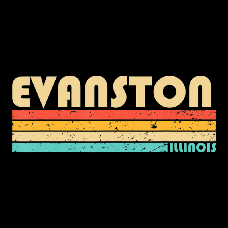 Evanston Il Illinois City Home Roots Retro 70s 80s Women's V-Neck T-Shirt by hongquangd | Artistshot