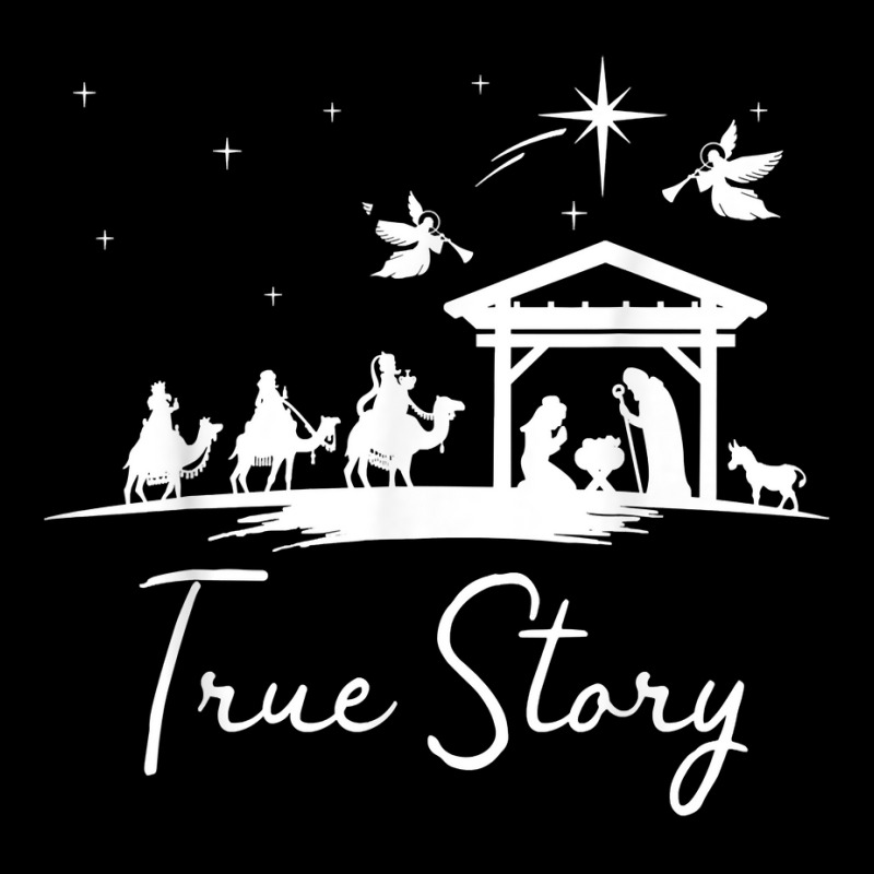 Christmas Nativity True Story Of Jesus Birth T Shirt Long Sleeve Shirts by erinlorrai | Artistshot