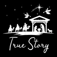 Christmas Nativity True Story Of Jesus Birth T Shirt Lightweight Hoodie | Artistshot