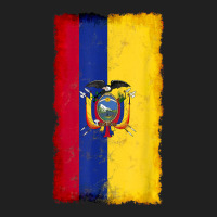 Distressed Ecuador Flag, National Pride Grunge Style Ladies Polo Shirt | Artistshot