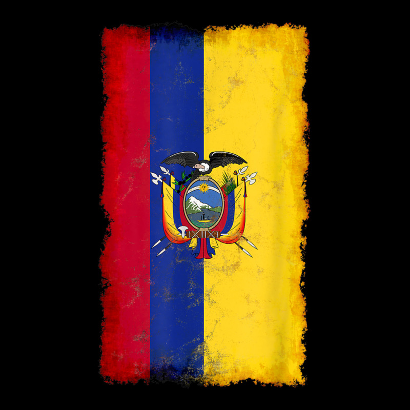 Distressed Ecuador Flag, National Pride Grunge Style Legging by SamuelTABraun | Artistshot