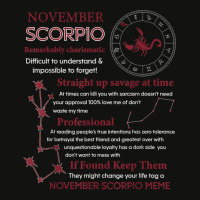 November Scorpio Remarkably Charismatic Difficult Understand T Shirt Scorecard Crop Tee | Artistshot