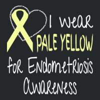 I Wear Pale Yellow For Endometriosis Awareness Crewneck Sweatshirt | Artistshot