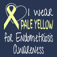 I Wear Pale Yellow For Endometriosis Awareness Men Denim Jacket | Artistshot