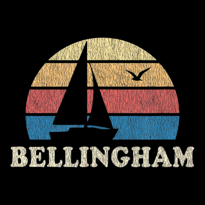 Bellingham Wa Vintage Sailboat 70s Throwback Sunset Adjustable Cap | Artistshot