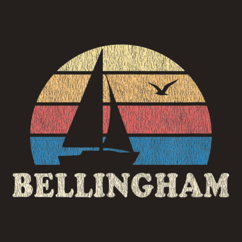 Bellingham Wa Vintage Sailboat 70s Throwback Sunset Tank Top | Artistshot