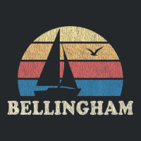 Bellingham Wa Vintage Sailboat 70s Throwback Sunset Crewneck Sweatshirt | Artistshot